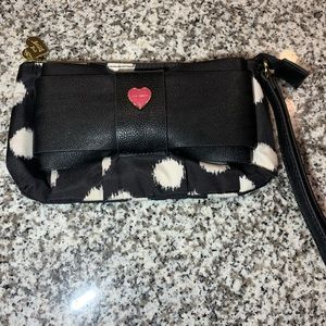 Betsey Johnson Polka Dot Wristlet/Wallet